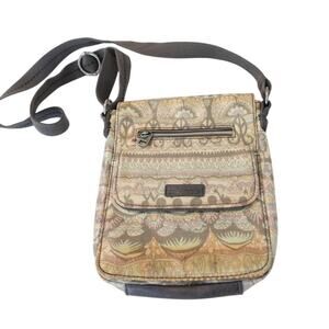 Sakroots / crossbody mini messenger bag / purse/ oil cloth